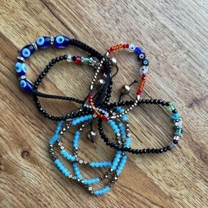 Colorful Beaded Bracelets Set